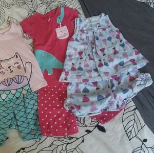 2t girls summer pajamas